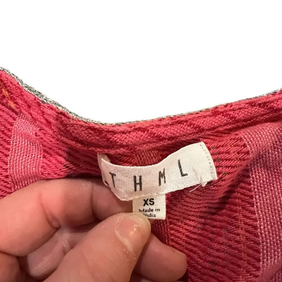 Anthropologie THML Striped Boho Ruffle Sleeve Dress Size XS - Picture 2 of 3